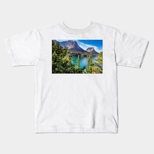 Mountains of St. Mary Lake Kids T-Shirt